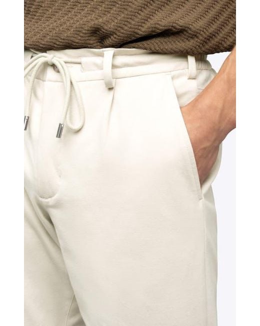 Cuts Natural Soho Pleated Stretch Trousers for men