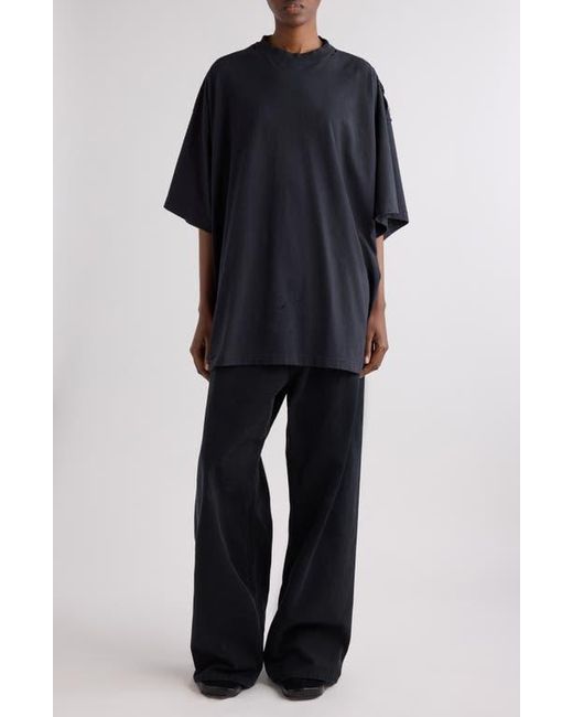 Balenciaga Black Oversize Graphic T-Shirt