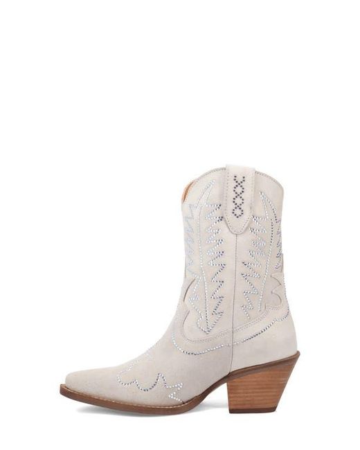 Dingo White Tiny Pony Rhinestone Western Boot