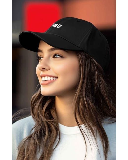 Alix Black Babe Embroidered Cap