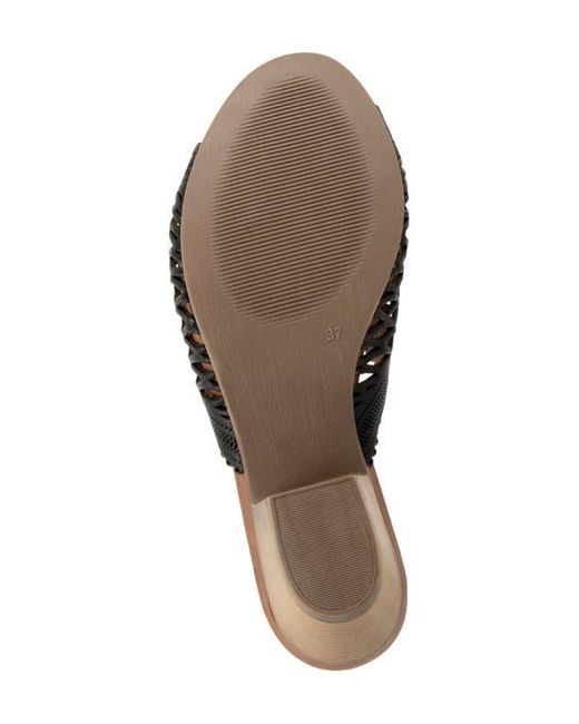 BUENO Black Lillian Block Heel Sandal