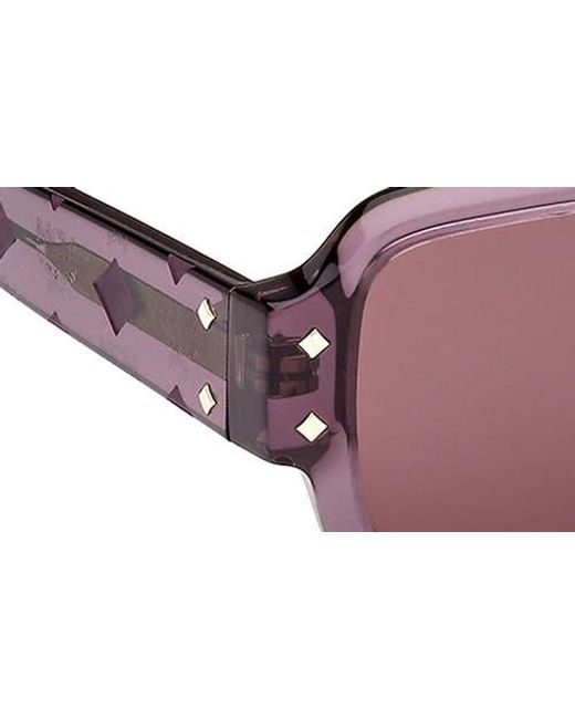MCM Pink 54Mm Rectangular Sunglasses