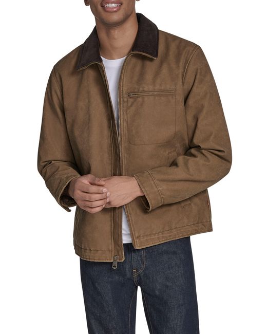 Levi's Brown Zip Front Barn Jacket for men