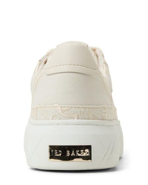 Ted Baker White Adison Platform Sneaker