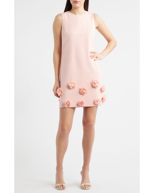 Anne Klein Pink Rosette Shift Dress
