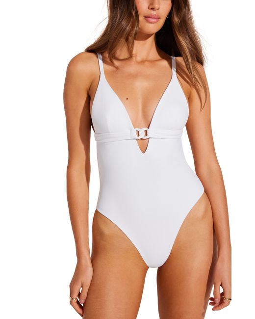 Vitamin A White Vitamin A Luxe Link One-piece Swimsuit