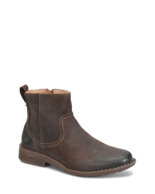 Børn Brown Reed Zip-Up Boot for men