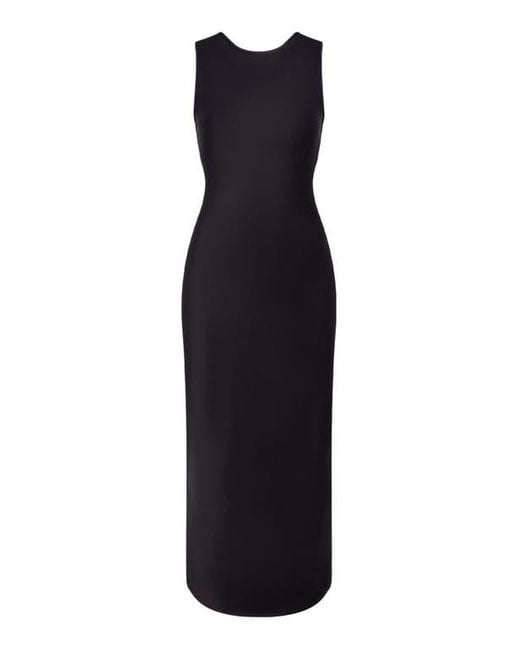 Another Tomorrow Black Cowl Back Sheath