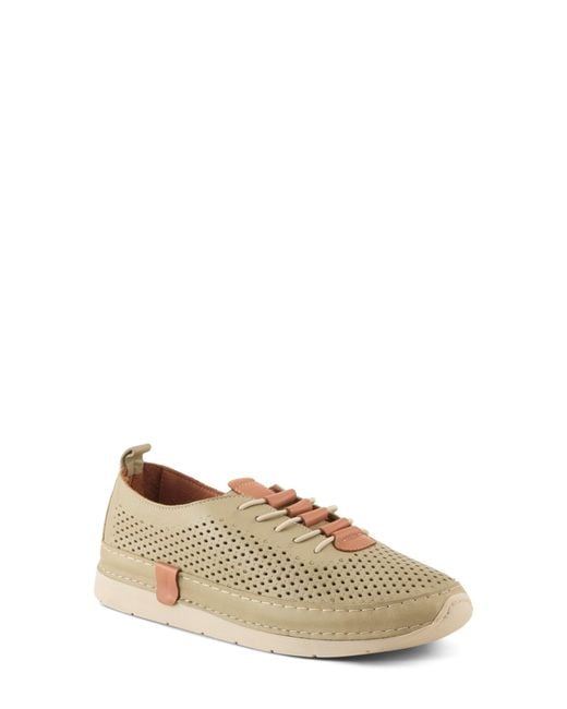 Spring Step Natural Breen Perforated Sneaker