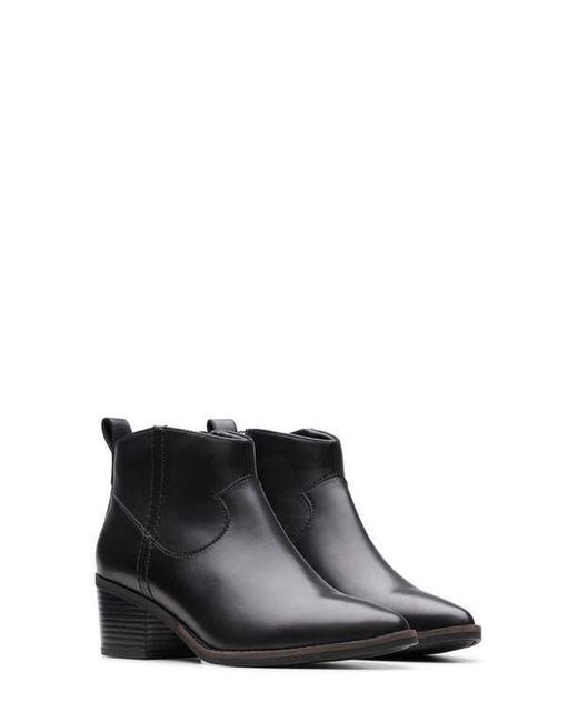 Clarks dancer sky leather ankle bootie best sale