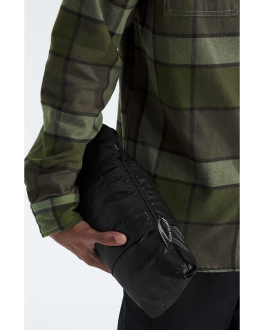 The North Face Black Thermoball Windproof Water Repellent Packable Quilted Vest for men