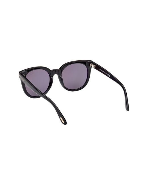 Tom Ford Black Moira 53mm Polarized Butterfly Sunglasses
