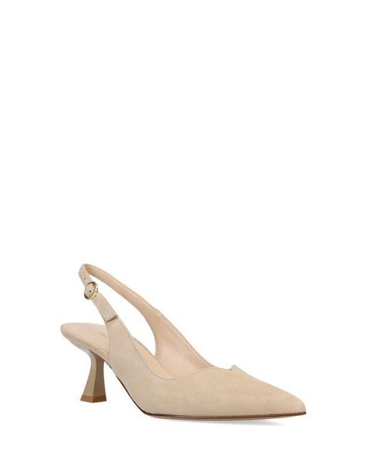 Pelle Moda Natural Janah Slingback Pointed Toe Pump