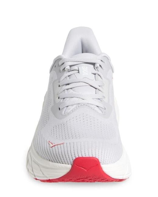 Hoka One One White Arahi 7 Running Shoe