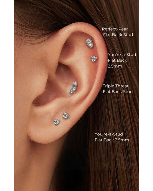 Seed2Stone Metallic You'Re-A-Stud Flat Back Stud