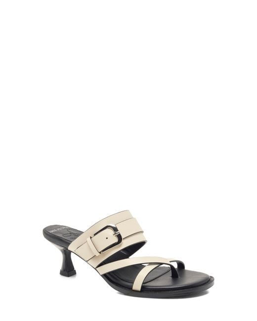 Free People White Belted Toe Loop Sandal