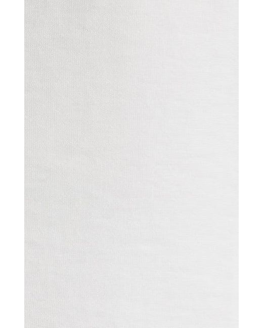 Charles Henry White Button-Up Midi Dress