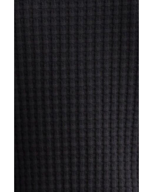 Lafayette 148 New York Black Mixed Stitch Short Sleeve Sweater
