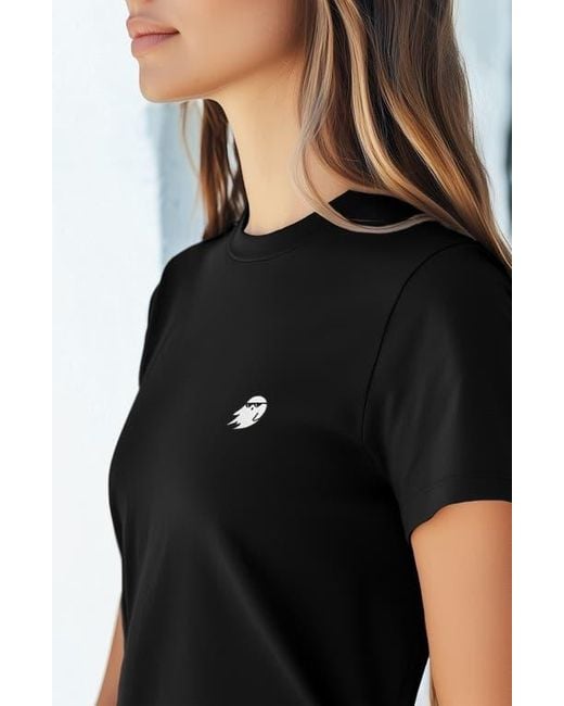 Alix Black Ghost Mode Jersey Relaxed Tee