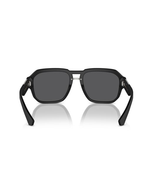 Dolce & Gabbana Black 56mm Pilot Sunglasses for men