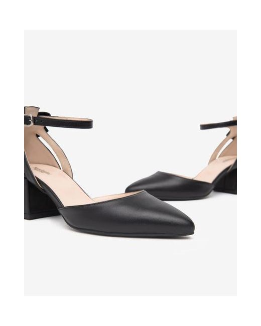 Nero Giardini Black Ankle Strap Pump
