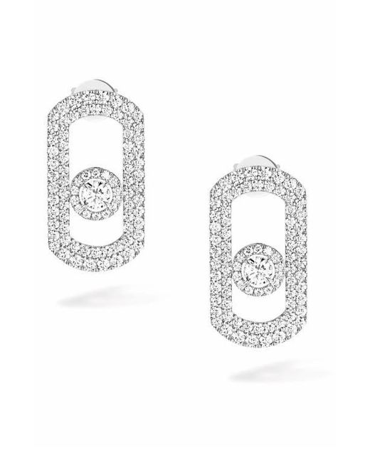 Messika Metallic So Move Diamond Pavé 18K Earrings