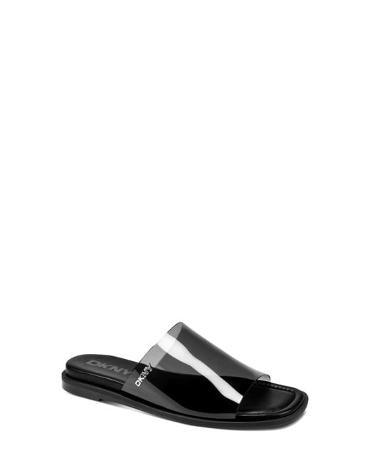 DKNY Black Cataline Slide Sandal