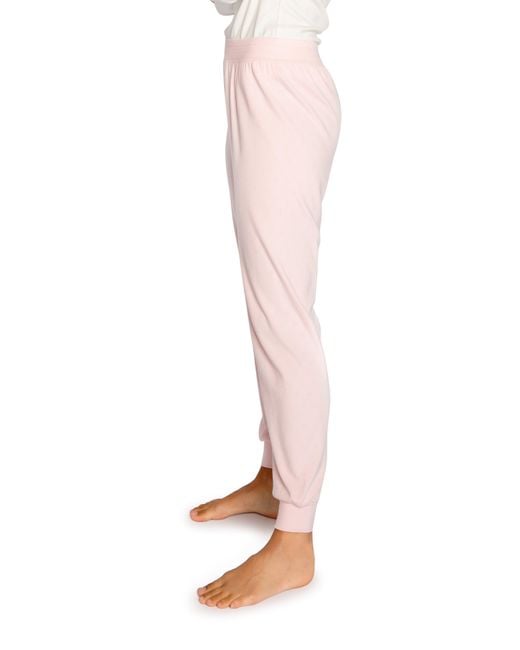 Pj Salvage Pink Pointelle Heart Pajama Pants