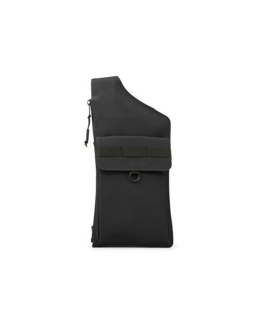 EDITION22 Black Lockpoint Sling Bag