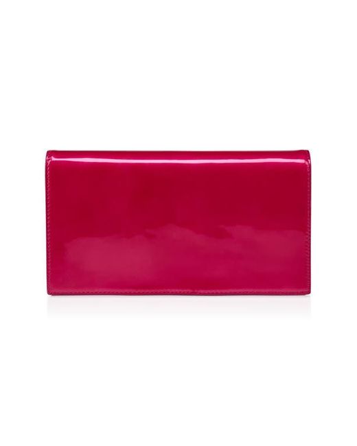 Christian Louboutin Red Loubi54 Patent Leather Clutch