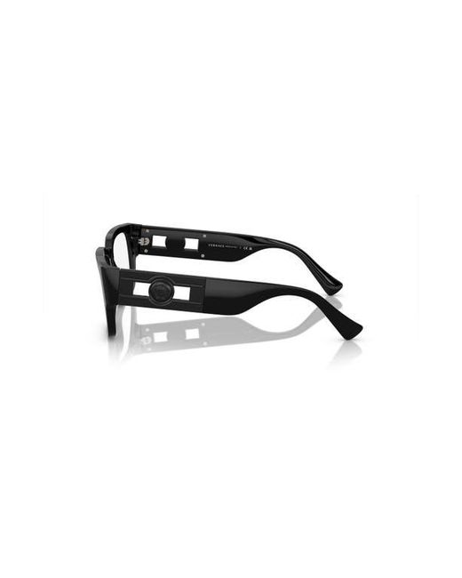 Versace Black 53Mm Square Optical Glasses for men
