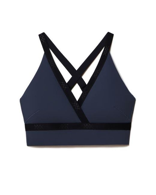 Rhone Blue Banded Hi-Form Sports Bra
