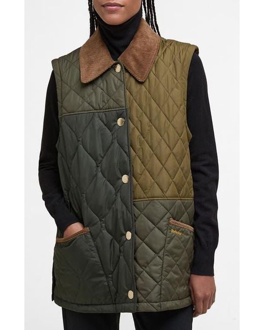 Barbour Black Lorrie Convertible Quilted Jacket