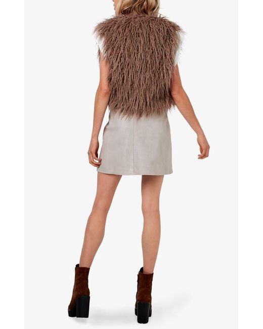 AS by DF Brown Revolution Shag Fur Vest