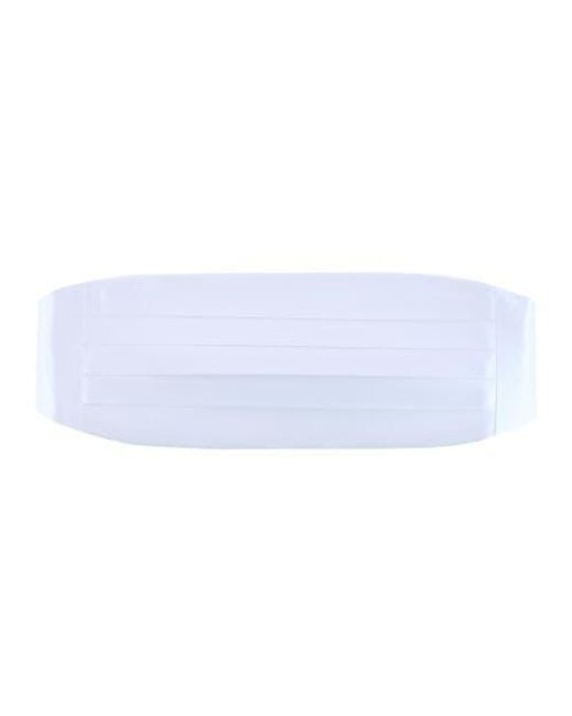 Trafalgar Blue Sutton Solid Color Silk Cummerbund for men
