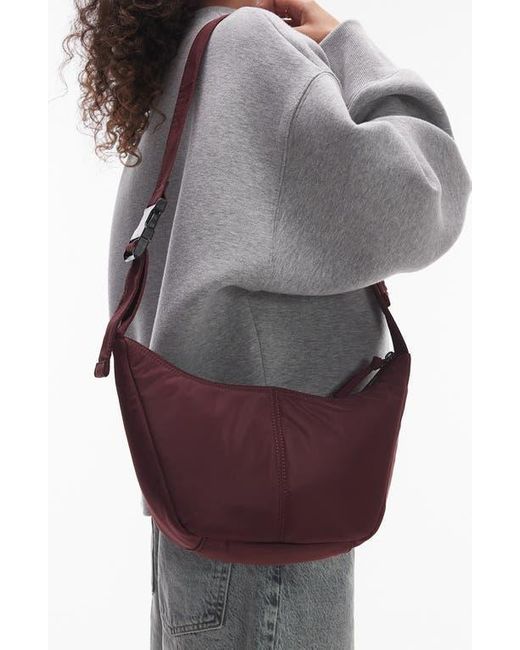TOPSHOP Gray Nylon Crossbody Bag