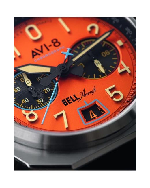 AVI-8 Black Bell X-1 Machbuster Chronograph Watch, 41Mm for men