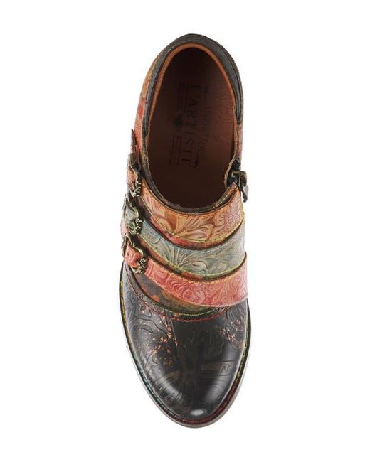 Spring Step Brown Graphic Bootie