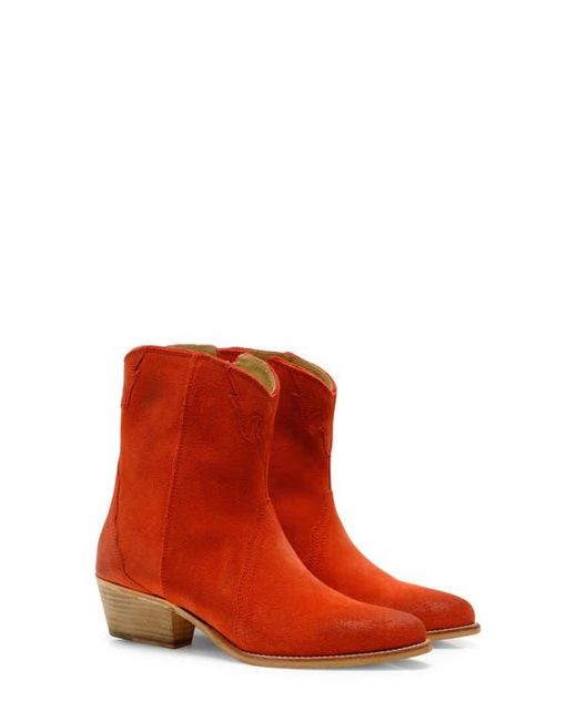Free People Red New Frontier Western Bootie