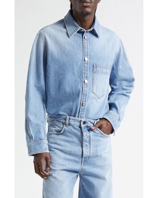 Givenchy Blue Denim Overshirt for men