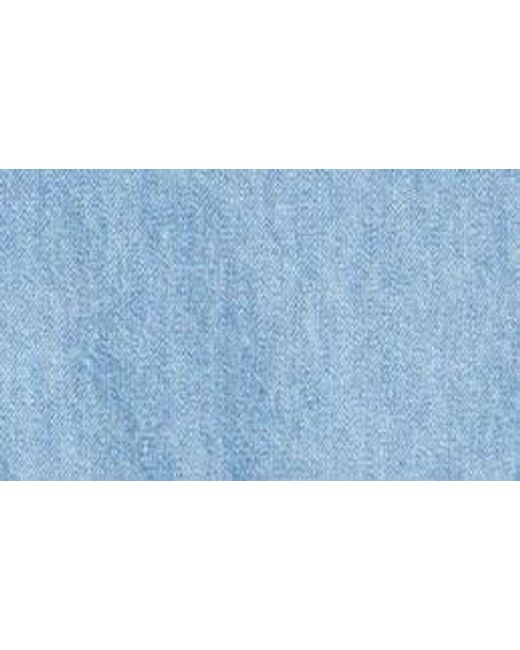 BP. Blue Tiered Cotton Mini Sundress