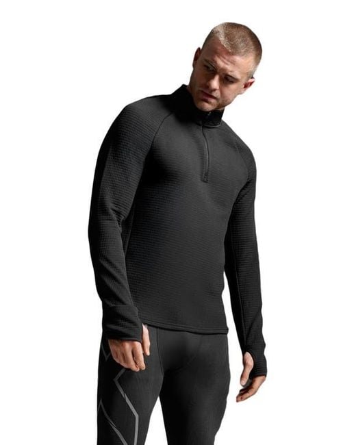 2xu Black Ignition Haptic 1/4 Zip for men