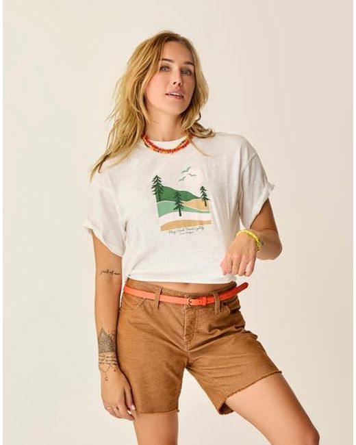 Carve Designs Natural Parker Graphic Tee