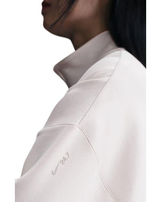 Nike Natural 24.7 Impossiblysoft Dri-Fit Oversize Half Zip Top