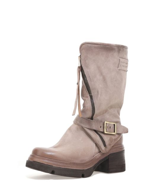 A.s.98 Pink Emory Lug Sole Boot