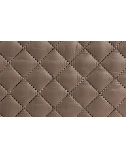 MZ Wallace Brown Small Sutton Quilted Nylon Deluxe Tote