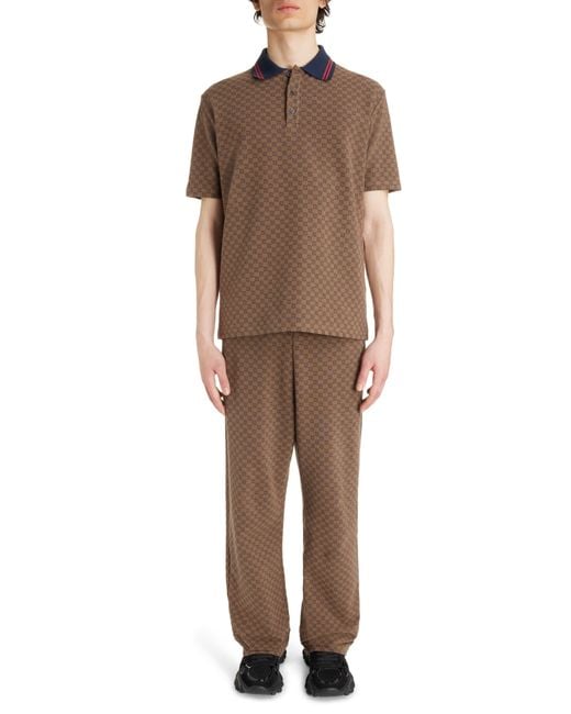 Balmain - Men - Monogrammed Stretch-cotton Polo Shirt Brown - M