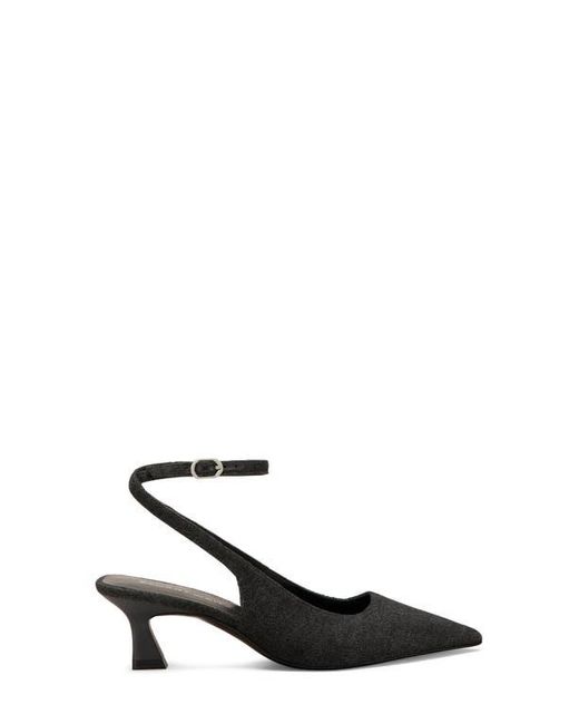 Stuart Weitzman Black Vinnie 50 Slingback Pump