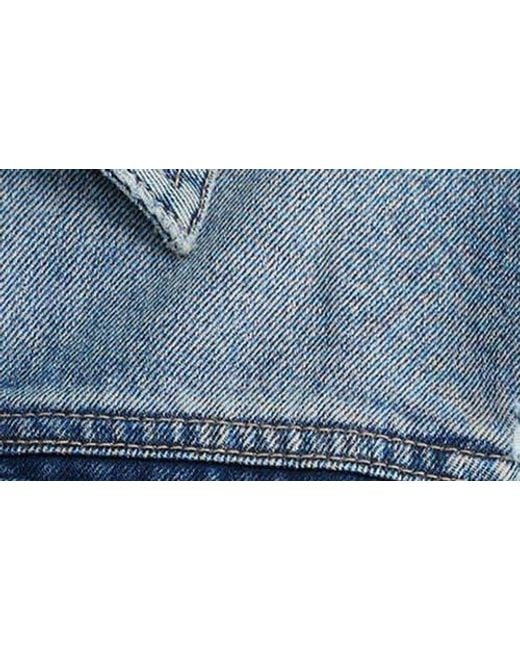WARP+WEFT Blue Crop Denim Jacket