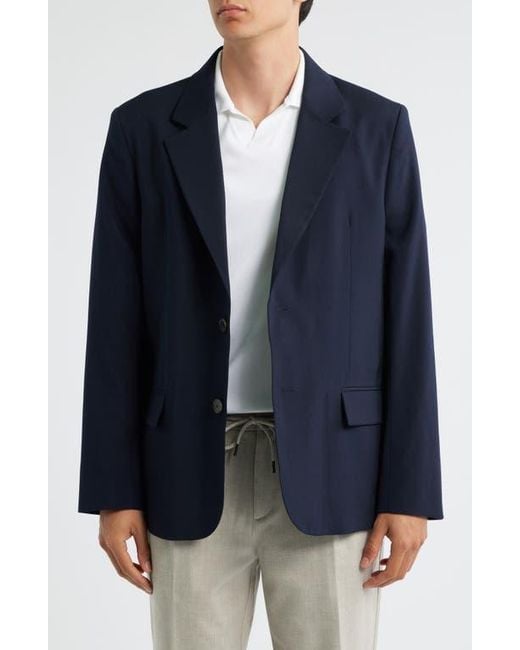 FRAME Blue Wool Blazer for men